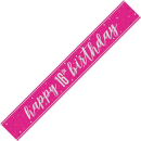 UNIQUE GLITZ PINK 16TH PRISM BANNER 9FT