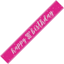 UNIQUE GLITZ PINK 30TH PRISM BANNER 9FT
