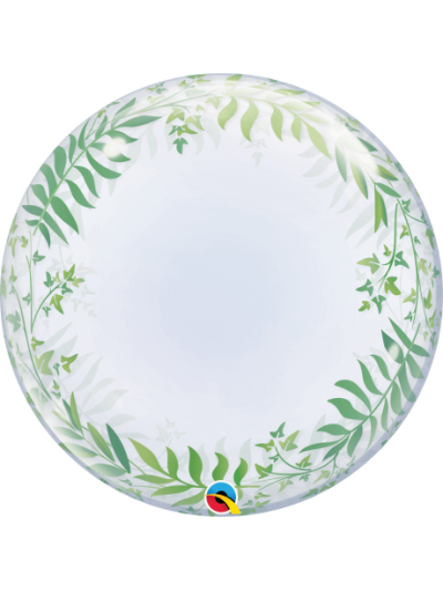 QUALATEX ELEGANT GREENERY 24IN DECO BUBBLE