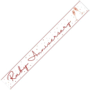 UNIQUE HAPPY RUBY ANNIVERSARY FOIL BANNER 9FT