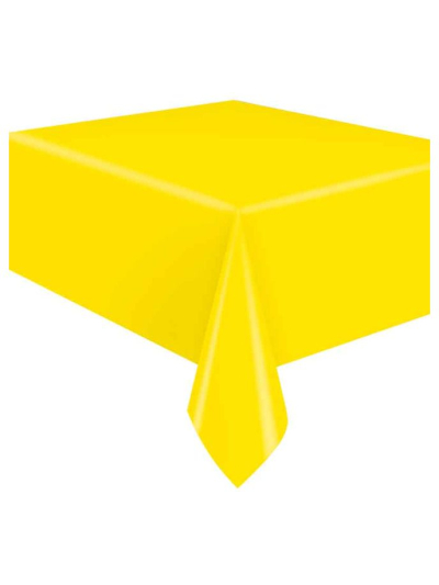 UNIQUE NEON YELLOW TABLE COVER RECTANGULAR 54X108