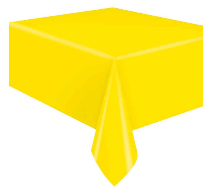 UNIQUE NEON YELLOW TABLE COVER RECTANGULAR 54X108