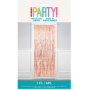 UNIQUE ROSE GOLD FRINGE DOOR CURTAIN 3.25X6.5FT