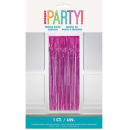 UNIQUE HOT PINK FOIL FRINGE DOOR CURTAIN 3.25X6.5FT