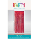 UNIQUE RUBY RED FOIL FRINGE DOOR CURTAIN 3.25X6.5FT