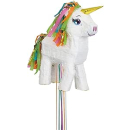 UNIQUE WHITE UNICORN 3D PULL PINATA