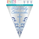 UNIQUE BLUE HOLY CROSS COMMUNION FLAG BANNER 9FT