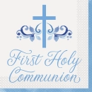 UNIQUE BLUE HOLY CROSS COMMUNION NAPKINS 16
