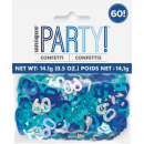 UNIQUE GLITZ BLUE 60TH CONFETTI