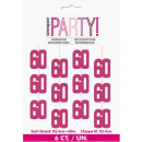 UNIQUE GLITZ PINK 60TH HANG DECOR 5FT