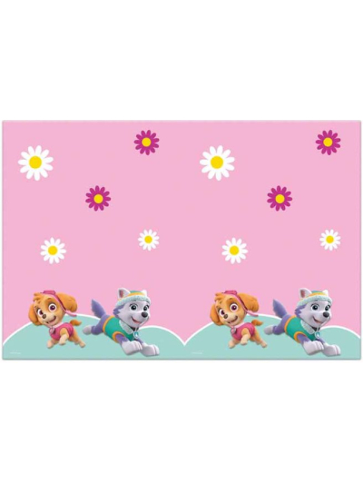 PAW PATROL SKYE AND EVEREST PLASTIC TABLE COVER 1CT
