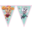 PAW PATROL SKYE AND EVEREST TRIANGLE FLAG BANNER