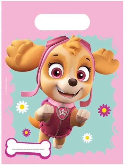 PAW PATROL SKYE AND EVEREST PARTY BAGS PK6