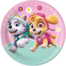 PAW PATROL SKYE AND EVEREST PAPER PLATES 23CM PK8