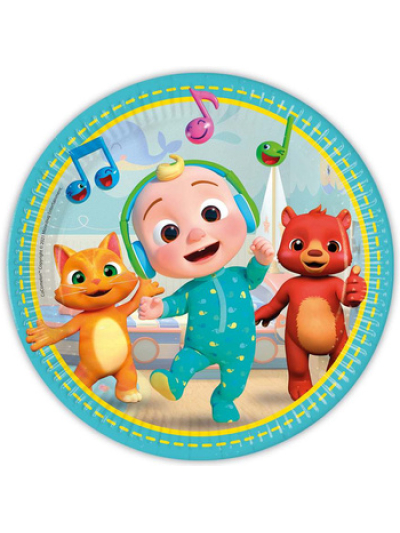 COCOMELON PAPER PLATES 23CM PK8