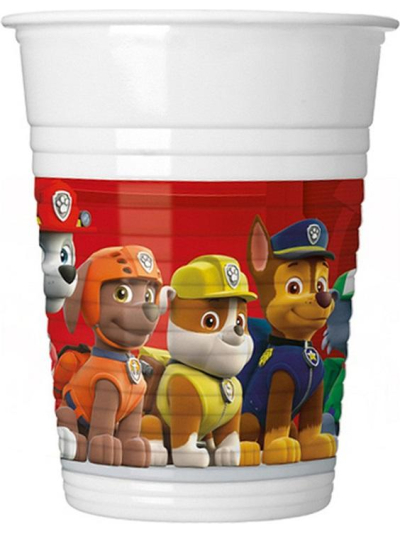 PAW PATROL PLASTIC CUPS 200ML PK8