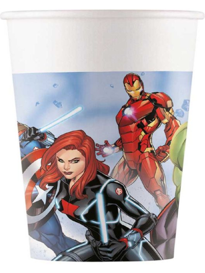 MARVELS AVENGERS PAPER CUPS 200ML PK8