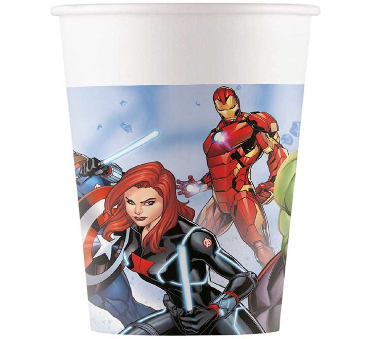 MARVELS AVENGERS PAPER CUPS 200ML PK8