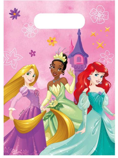 DISNEY PRINCESS PARTY BAGS PK6