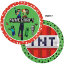 MINECRAFT PAPER PLATES 23CM PK8