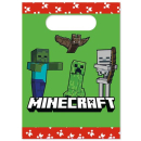MINECRAFT PAPER PARTY BAGS PK4