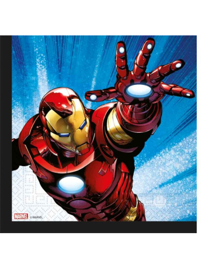 AVENGERS EVERGREEN NAPKINS PK20