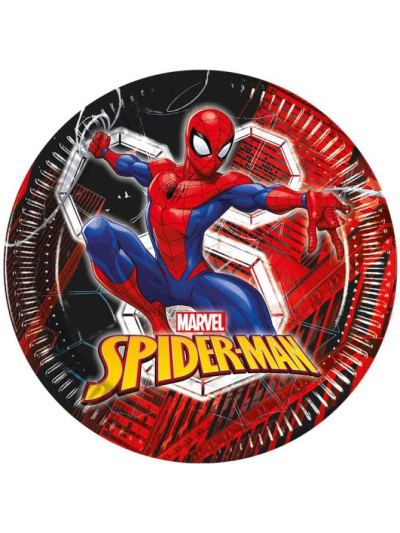 MARVELS SPIDERMAN WORLD OF WEBB PAPER PLATES 23CM PK8