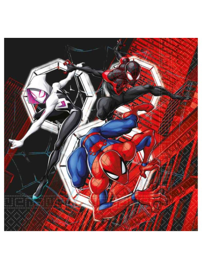 SPIDERMAN WORLD OF WEBS NAPKINS PK20