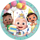 COCOMELON BIRTHDAY PAPER PLATES 23CM PK8