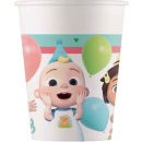 COCOMELON PAPER CUPS 200ML PK8