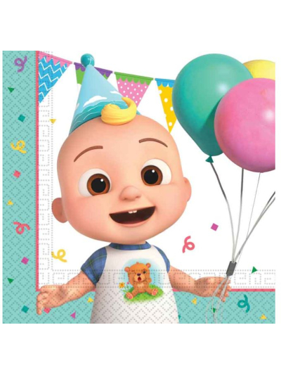 COCOMELON BIRTHDAY PAPER NAPKINS PK20