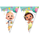 COCOMELON BIRTHDAY PAPER FLAG BANNER
