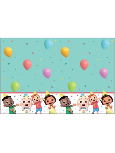 COCOMELON BIRTHDAY PLASTIC TABLECOVER 120X180CM