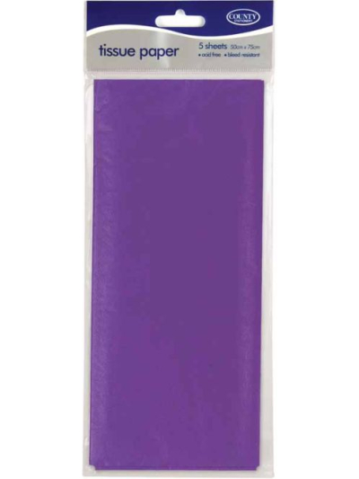 COUNTY TISSUE PAPER PURPLE 10 SHEETS