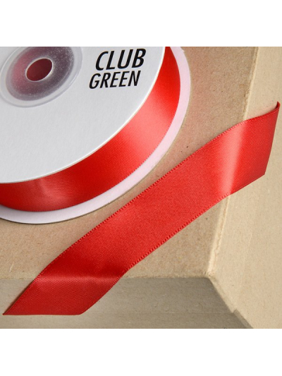 DELUXE SATIN RIBBON RED 15MMX25