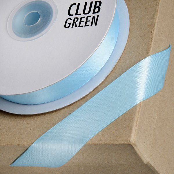 DELUXE SATIN RIBBON 15MMX25 BLUE